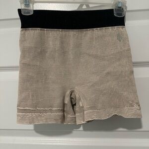 FP Movement by Free People High Waist Shorts - Black and Cream